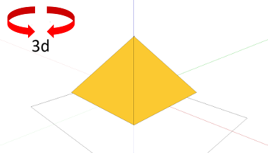 Geometrie; Körper mit ebenen Flächen (Polyeder); Pyramide; Geometrische Darstellung - pur